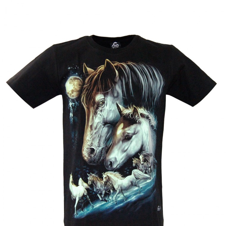 MA-191 Caballo T-shirt Noctilucent Horses MA-191 Caballo T-shirt Noctilucent Horses