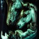 MA-191 Caballo T-shirt Noctilucent Horses MA-191 Caballo T-shirt Noctilucent Horses