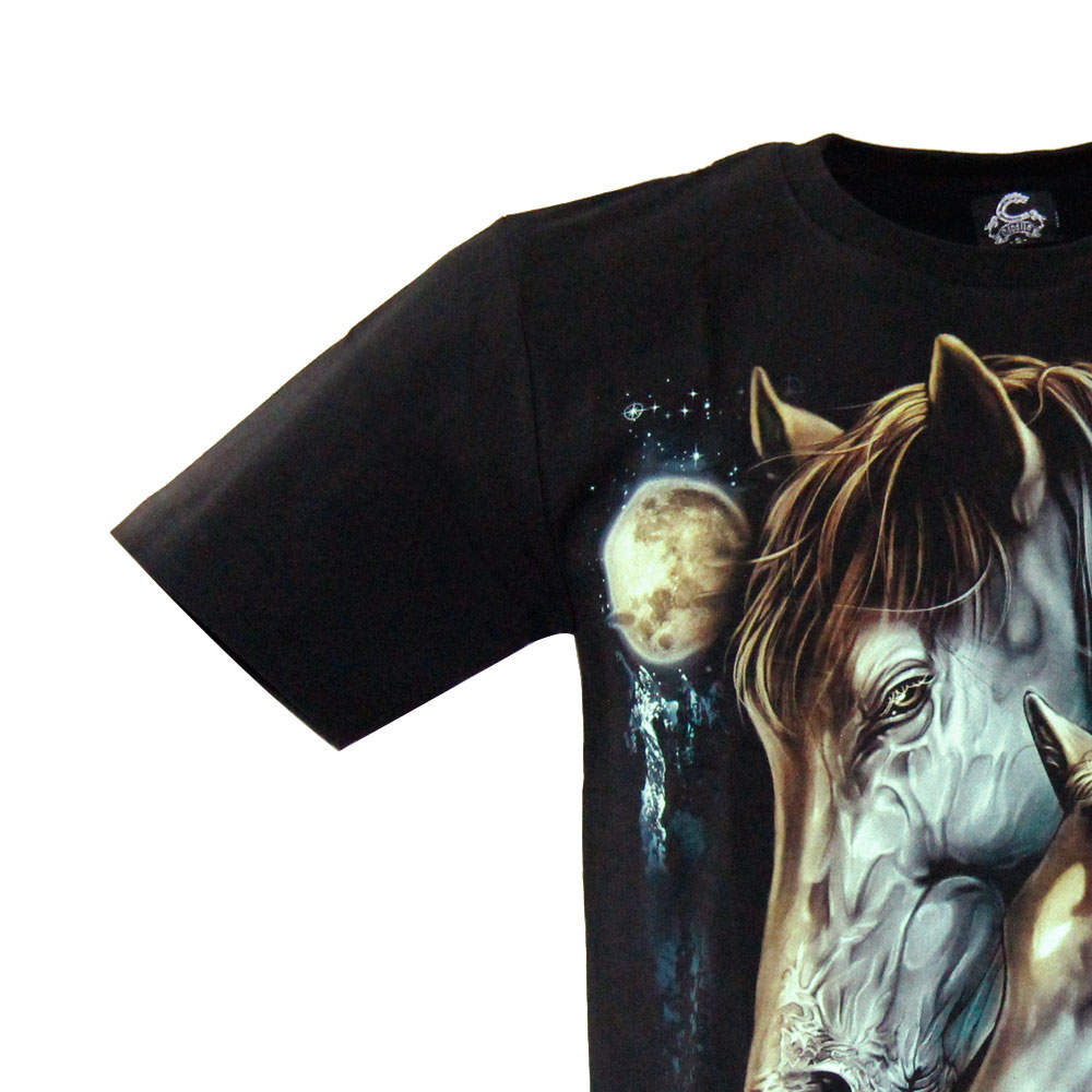 MA-191 Caballo T-shirt Noctilucent Horses MA-191 Caballo T-shirt Noctilucent Horses