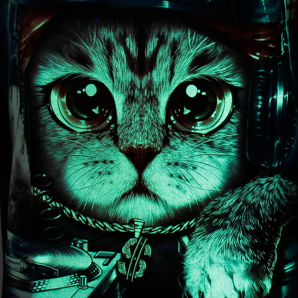 MA-258 Caballo T-shirt Noctilucent Cat