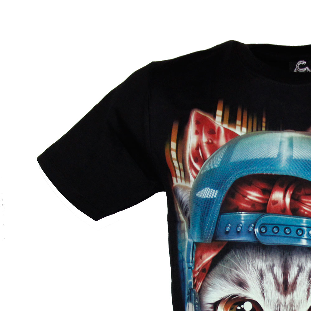 MA-258 Caballo T-shirt Noctilucent Cat