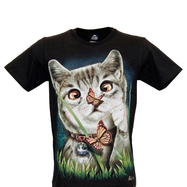 MA-345 Caballo T-shirt Noctilucent Cat