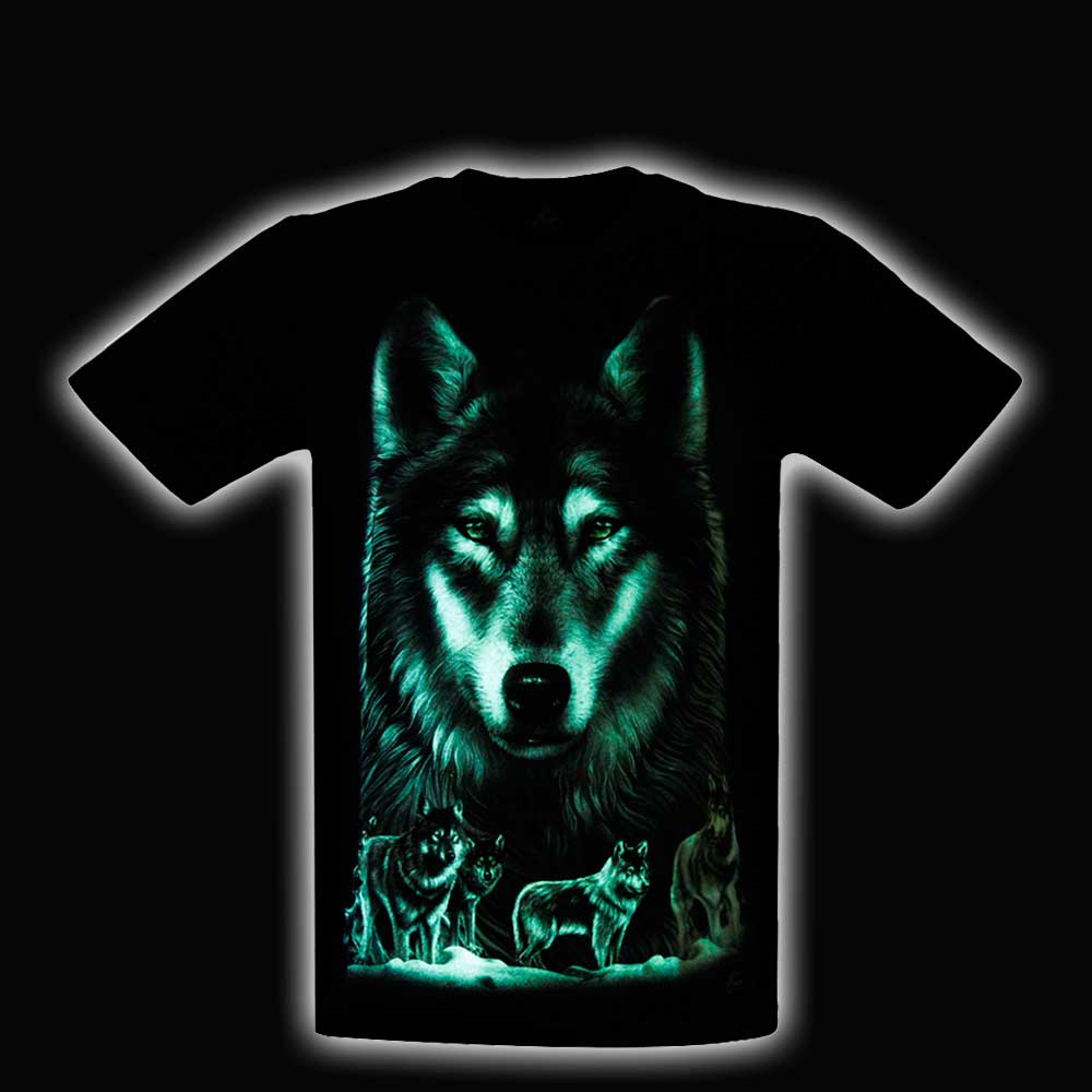 MA-359 Caballo T-shirt Noctilucent Wolf