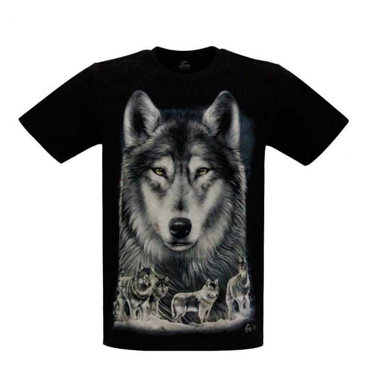 MA-359 Caballo T-shirt Noctilucent Wolf 