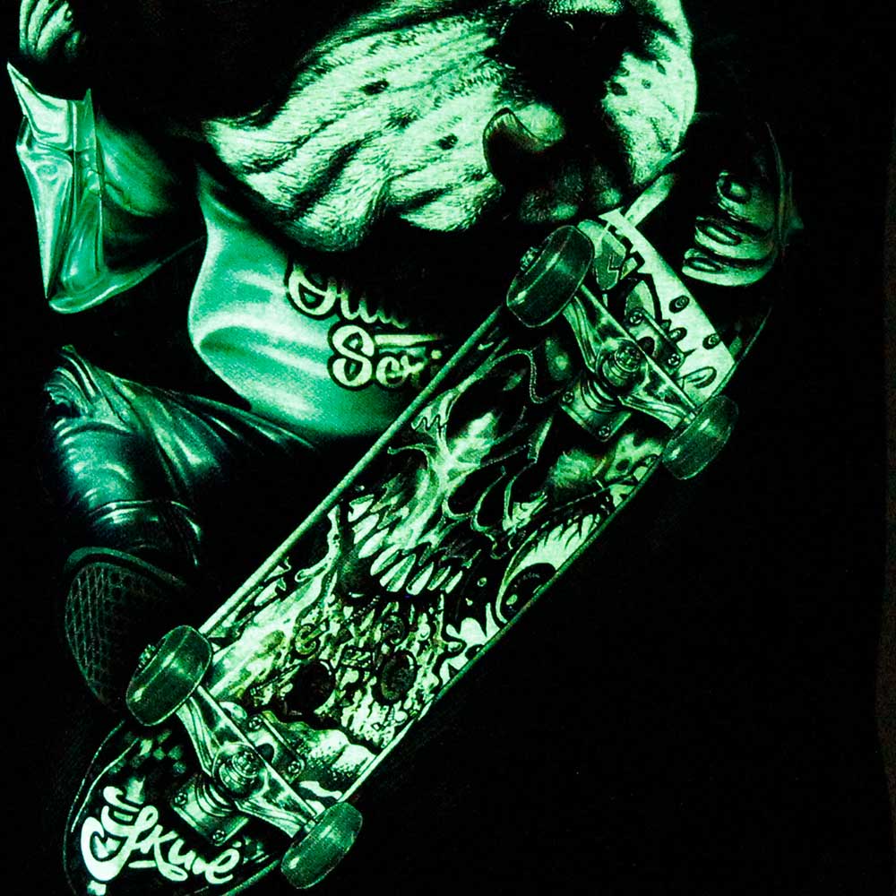 MA-379 Caballo T-shirt Noctilucent Dog