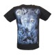 MA-494 Caballo T-shirt Noctilucent Wolves with the Full Moon