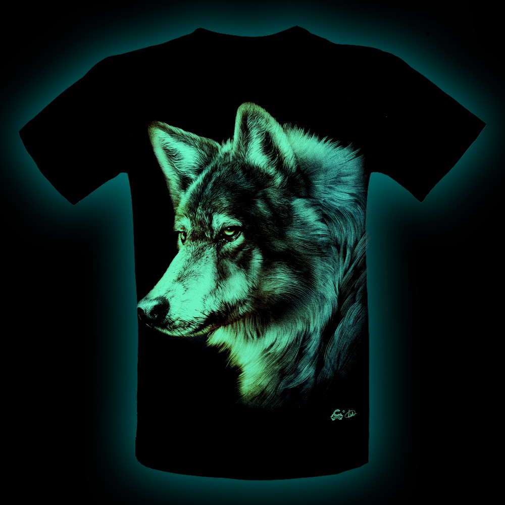 KA-533 Kid T-shirt Noctilucent wolf