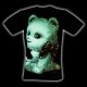 MA-587 Caballo T-Shirt Noctilucent Cat with Bow
