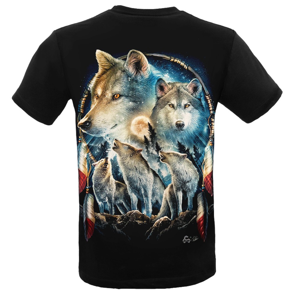 MA-689 Caballo T-shirt Noctilucent Wolf