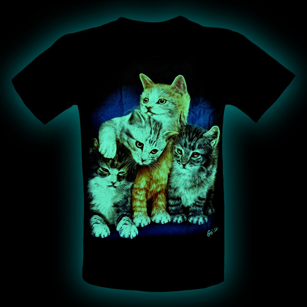 KA-742 Child T-Shirt Noctilucent Cats