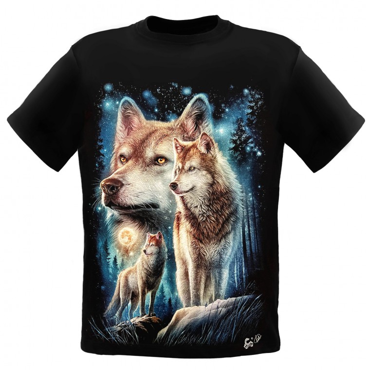 MA-760 Caballo T-shirt Noctilucent Wolves