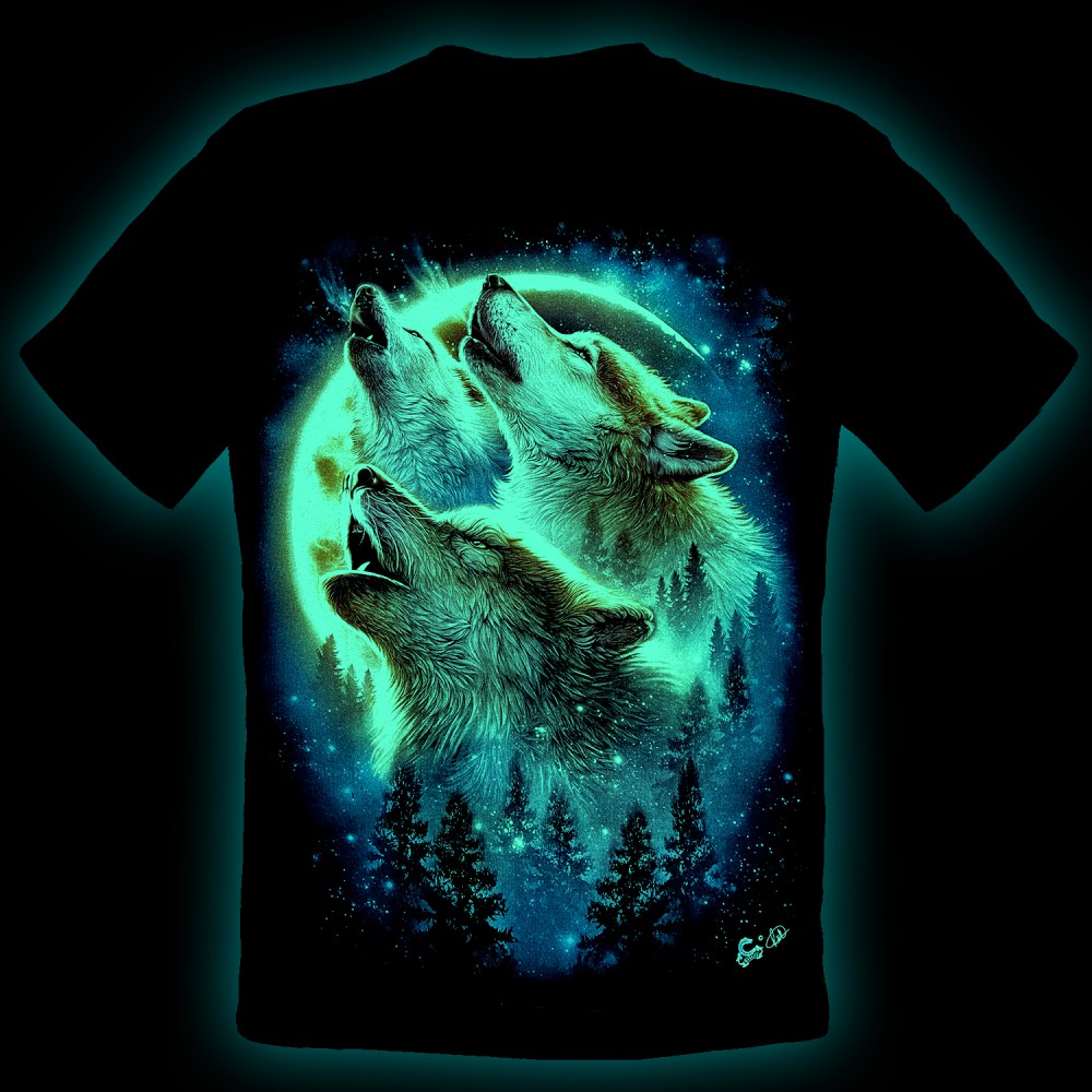 MA-765 Caballo T-shirt Noctilucent Wolves
