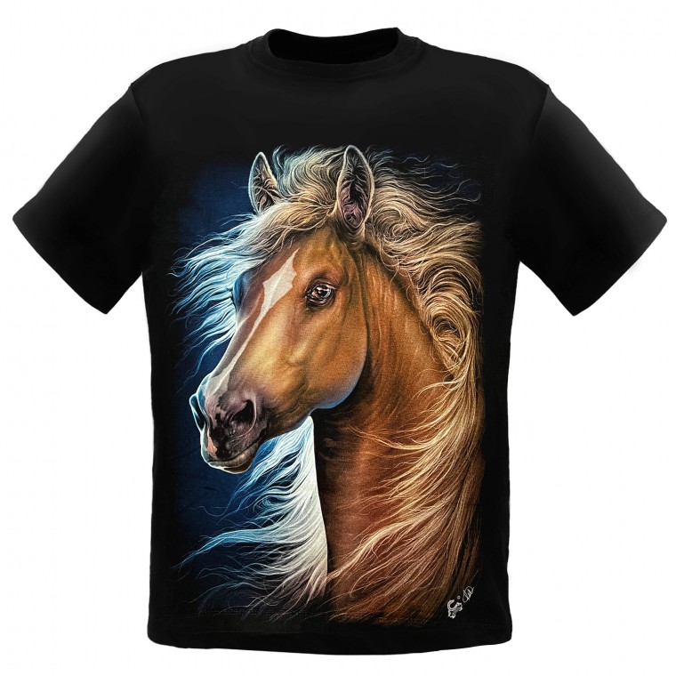 KA-785 Caballo T-shirt Noctilucent Horse