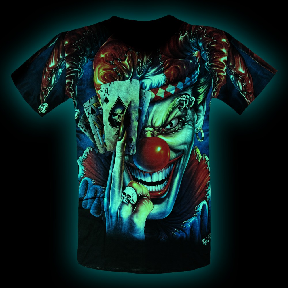 MAX-048 CABALLO T-shirt Clown and Poker