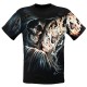 MAX-055 CABALLO T-shirt Skeletons and flaming playing cards