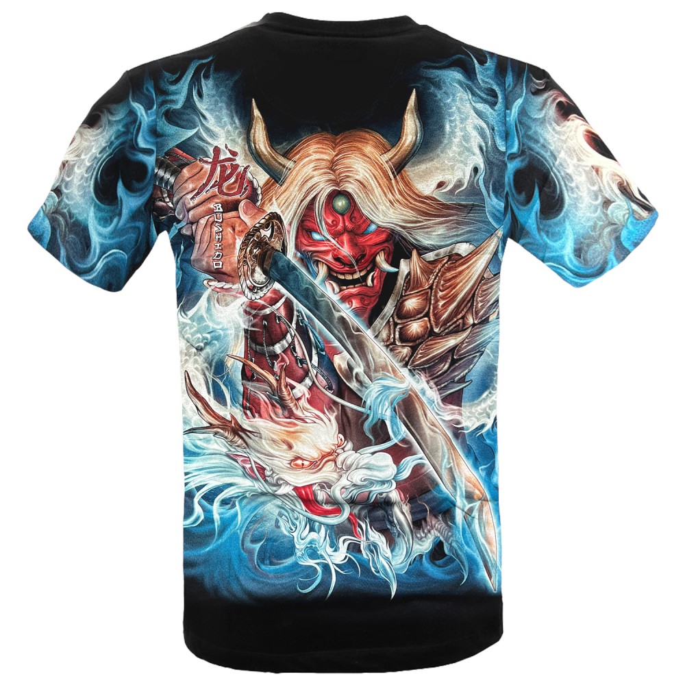 MAX-243  CABALLO T-shirt red devil and sword