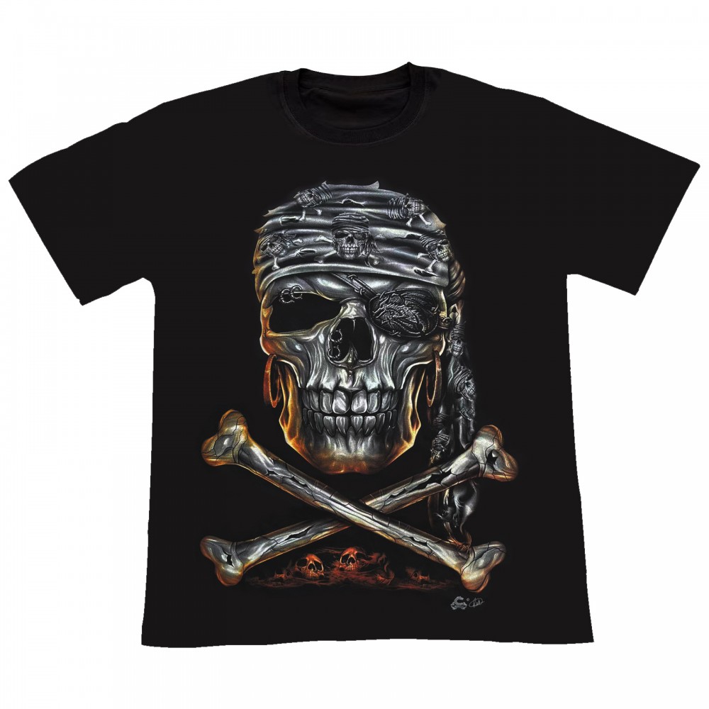 KD-032 Kid T-shirt Noctilucent Skull