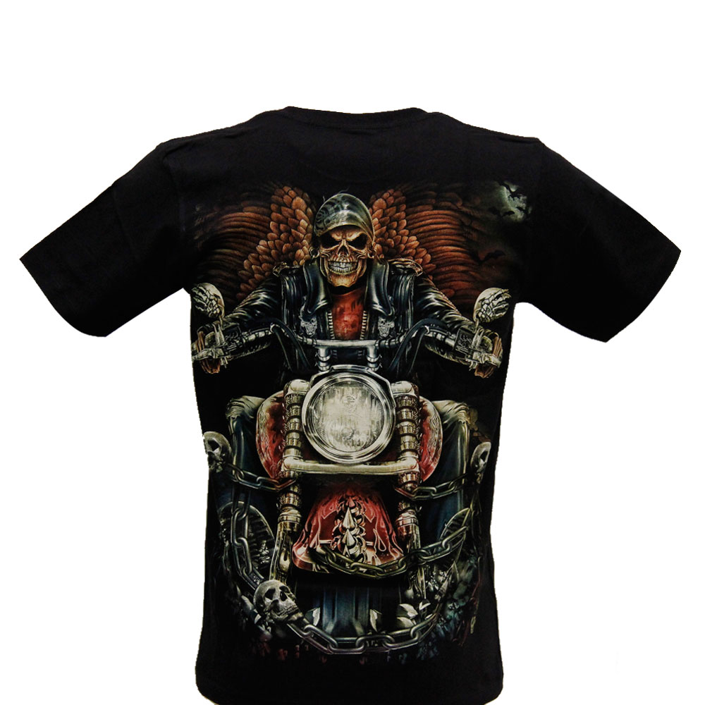 MD-125 Caballo T-shirt the Reaper with Motorcycle