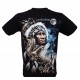 MF-002  Caballo T-shirt Native American with Wolf