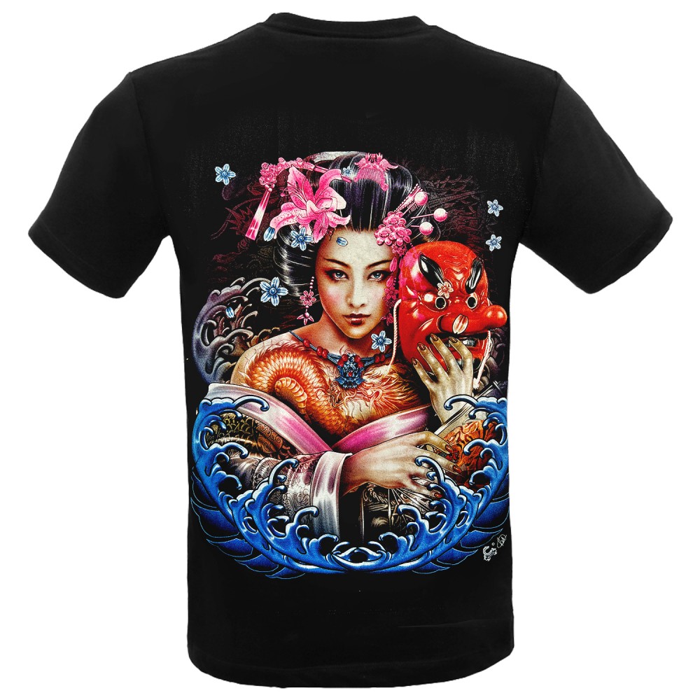 MF-075 Caballo Maglietta Geisha giapponese MF-075 Caballo Maglietta Geisha giapponese