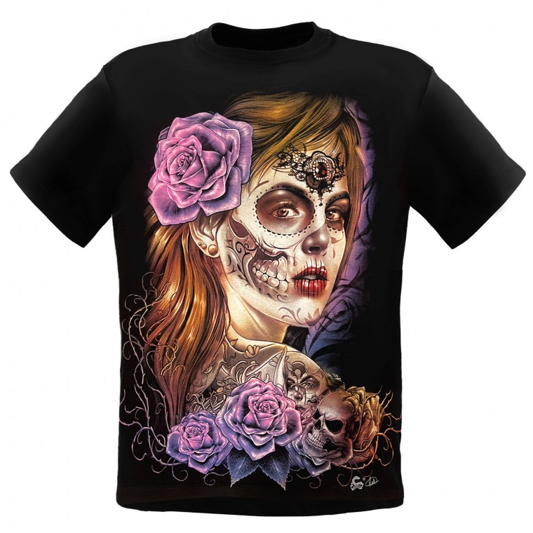 MF-167 Caballo T-shirt Girl Roses MF-167 Caballo T-shirt Girl Roses