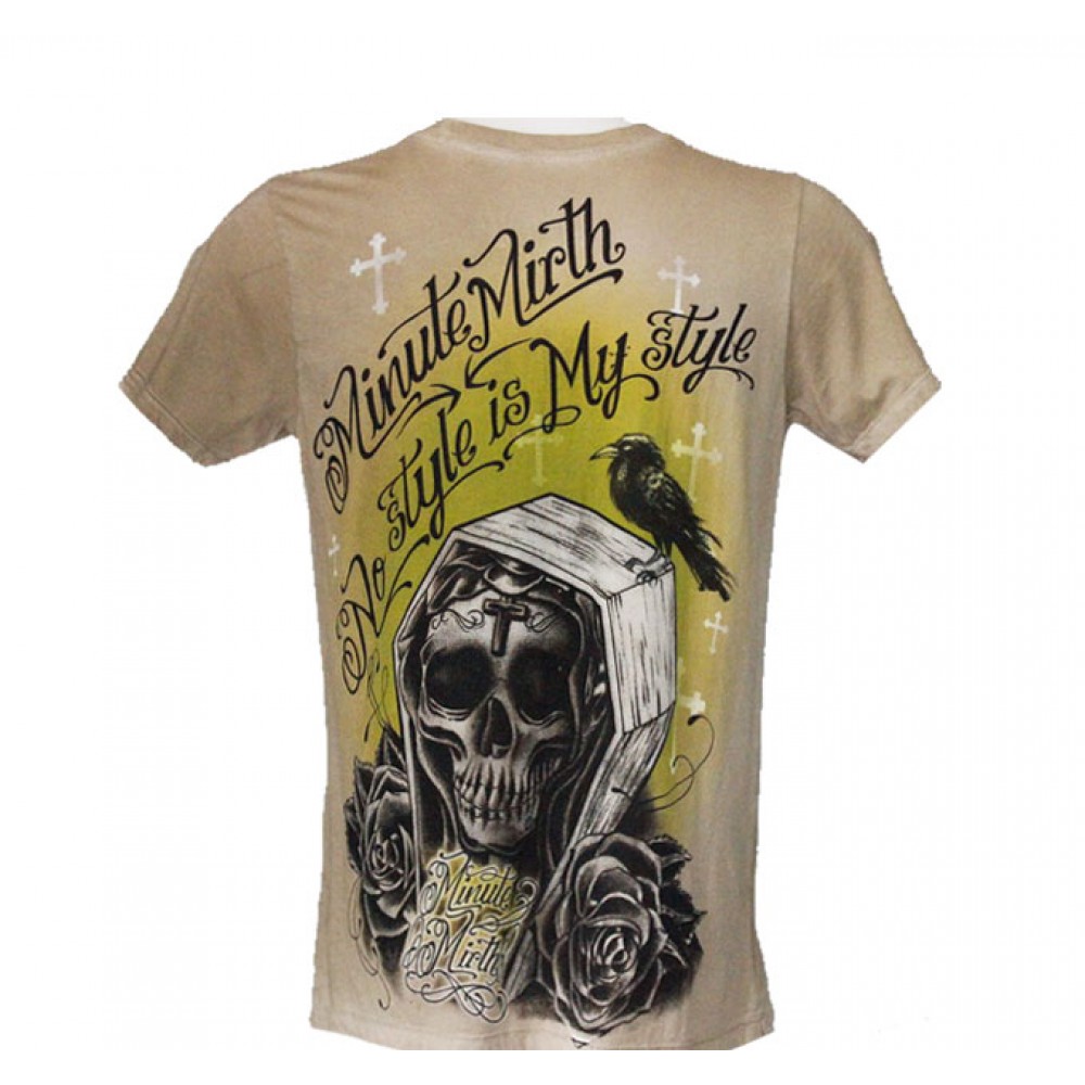 MMD-004  Minute Mirth T-shirt Skull in Coffin