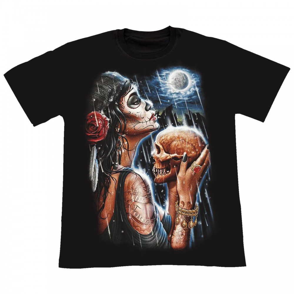 4458 Rock Eagle T-shirt Woman and Skeleton