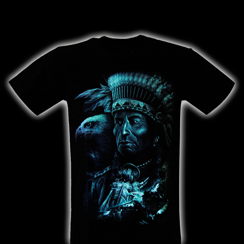 SL-001 Rock Eagle T-shirt Native American with Eagle