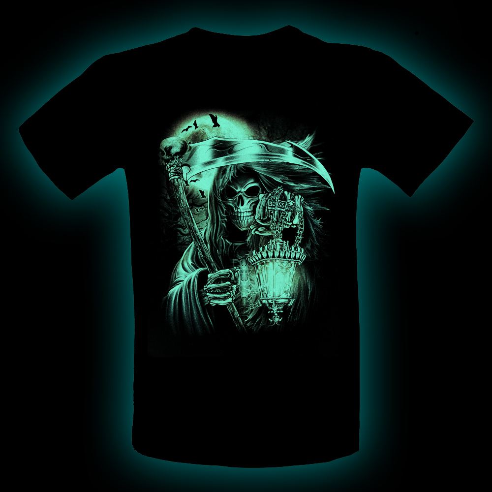KD-284 Kid T-shirt Noctilucent the Reaper with Lantern