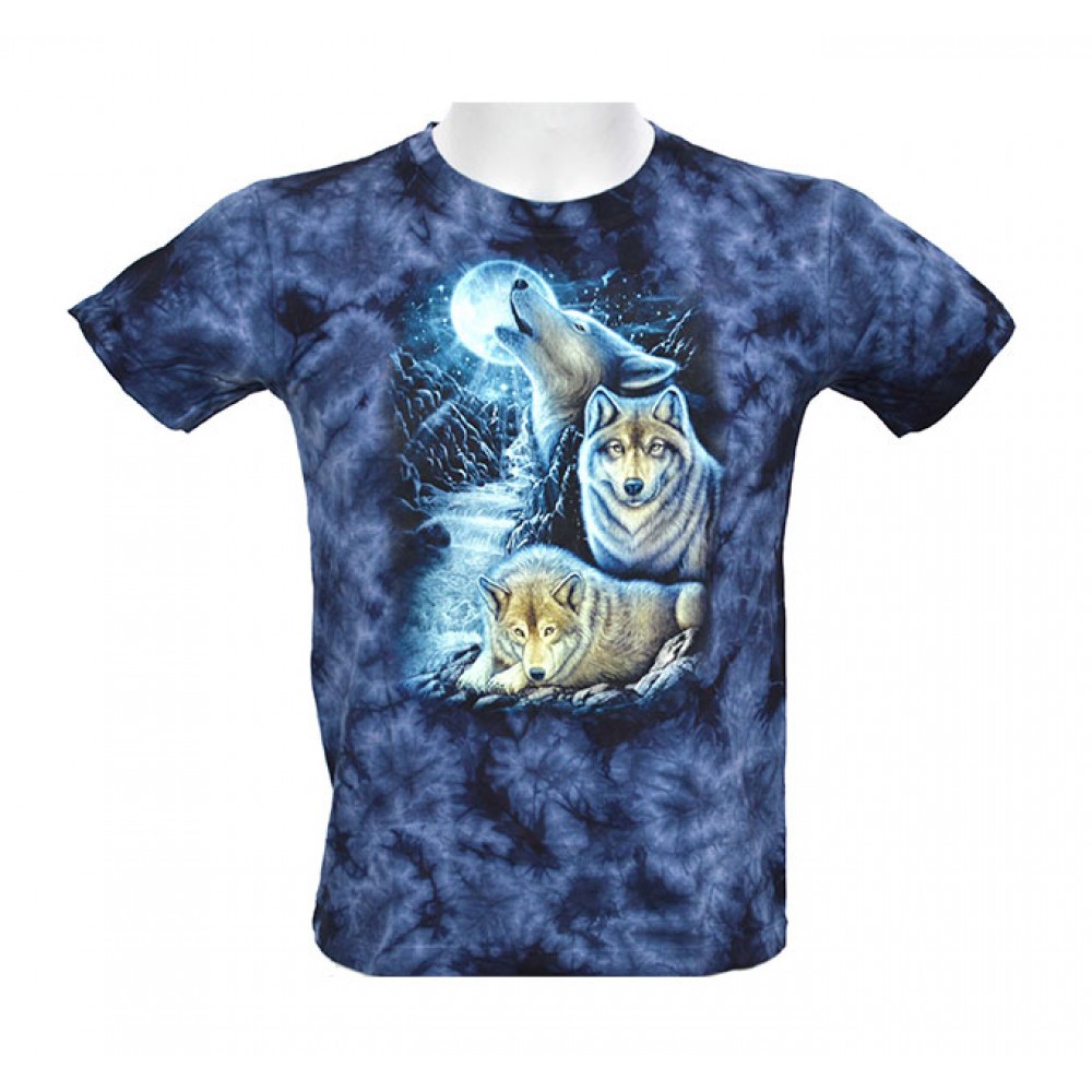 T-shirt Kid Tie-dye Wolf