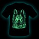 KA-359 Child Noctilucent T-Shirt Print of Wolf