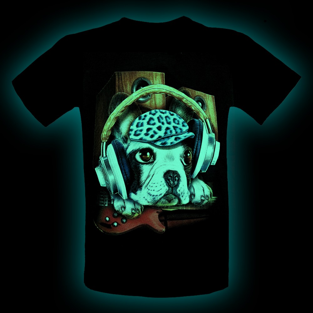 KA-438 Kid T-shirt puppy with headphones