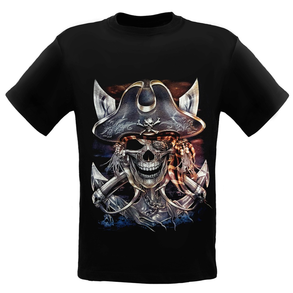 KD-297 Kid T-shirt Noctilucent Skull