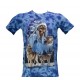 TD-206 Tie-Dye T-shirt Native American and Wolves