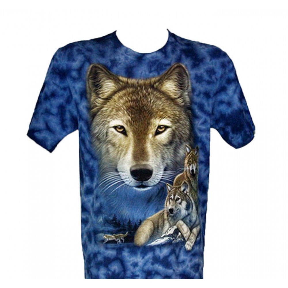 TD-261 T-shirt Tie-Dye Wolf