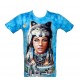 TD-340 T-shirt Tie-Dye Beauty with Wolf Hat