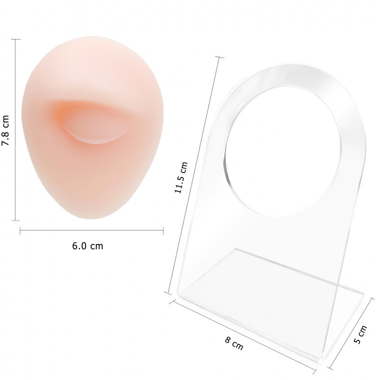SP-05 3D Occhio Sintetico in Silicone per Pratica Piercing