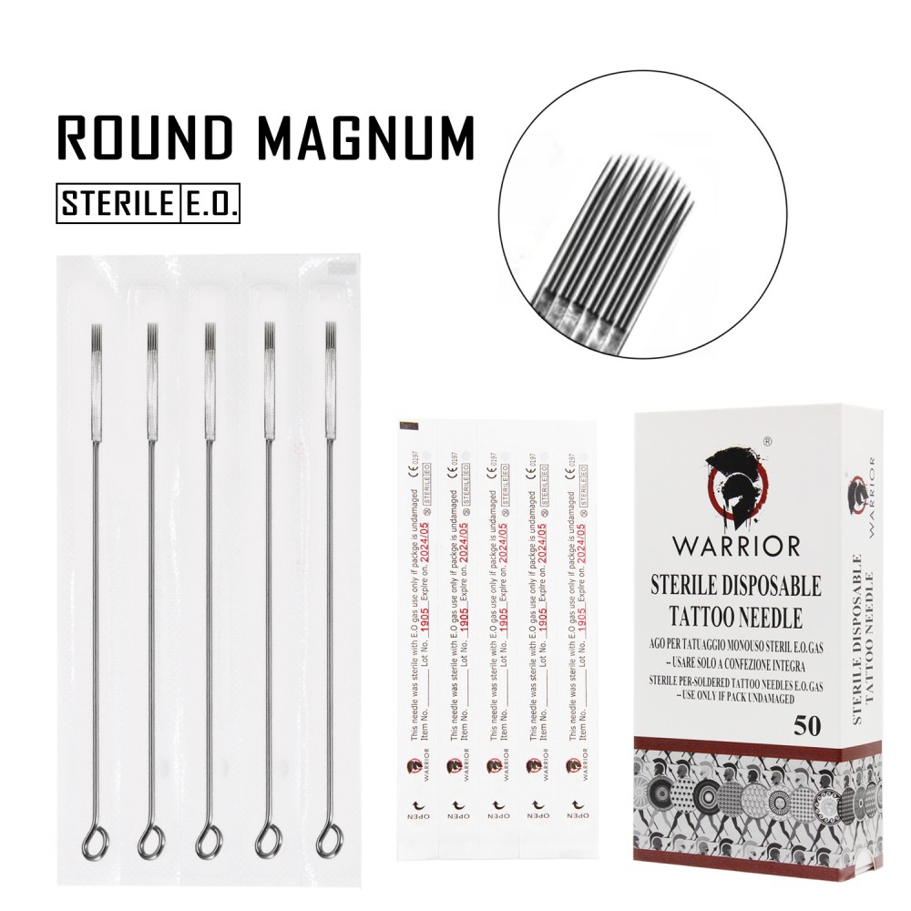 Artists Choice Tattoo Needles 17 Curved Magnum Shader 50 Pack