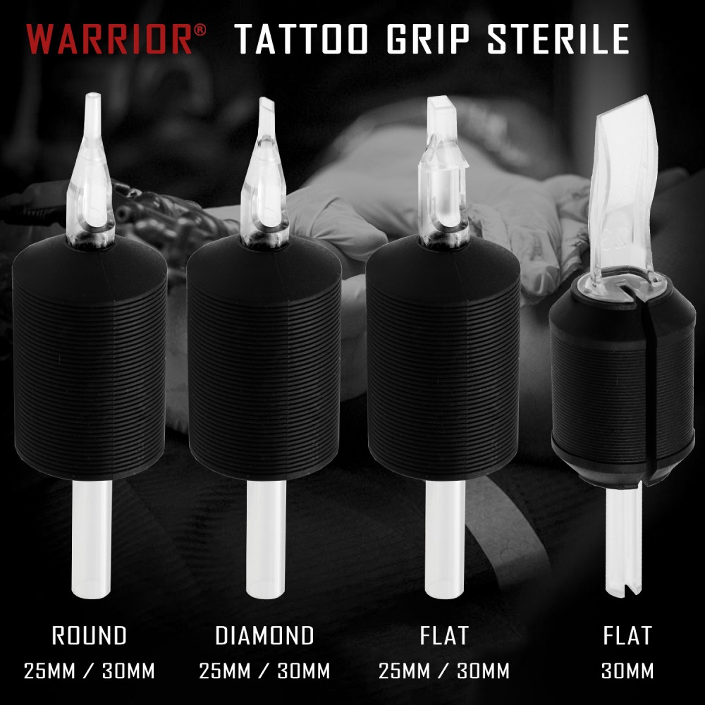 WARRIOR Flat 30mm Tattoo Disposable Grip