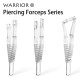 T-PA10 Pinze sterili monouso per piercing plastica Warrior pliers Triangolare Aperto - 50 pz