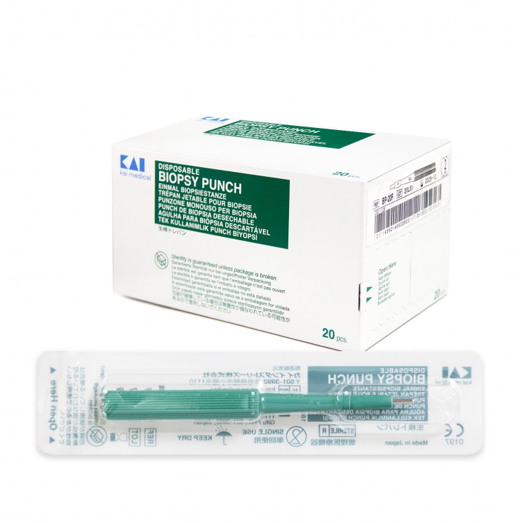Kai Medical Curette Biopsia Dermal Punch Sterile 20pz/box