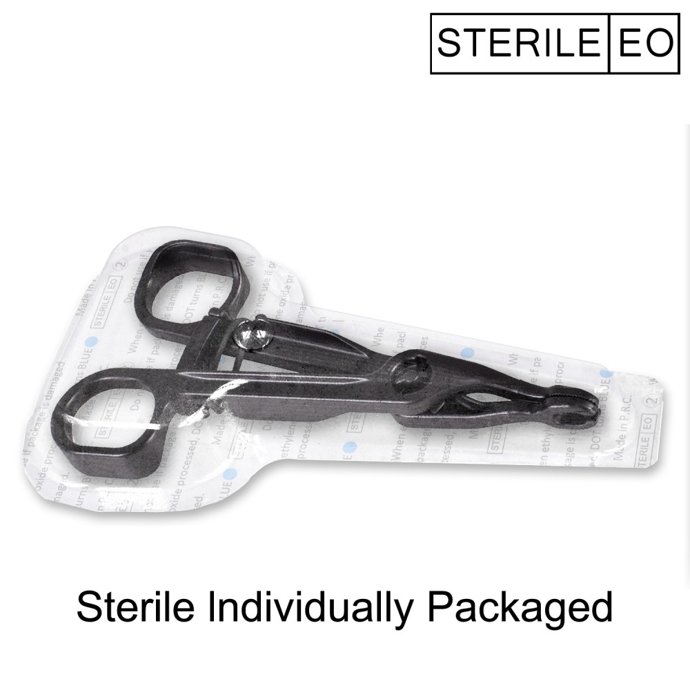 T-PA08-06 Sterile Disposable Forceps - Oval Slot - 06 pcs