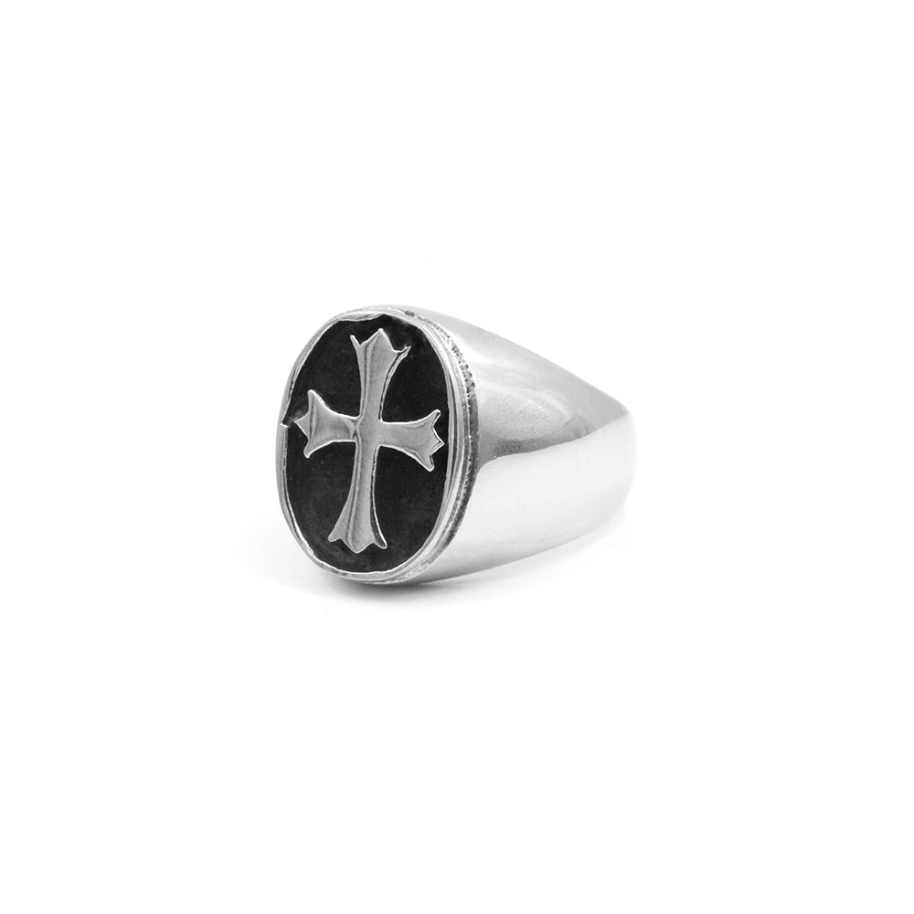 A-027 Steel Ring with Cross
