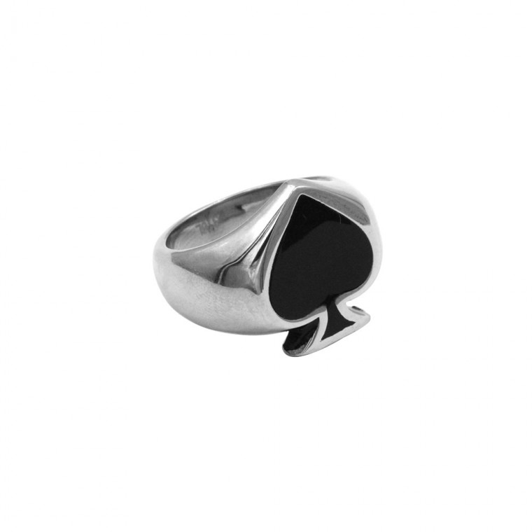 Ring of Spades, Poker Ace of spades black