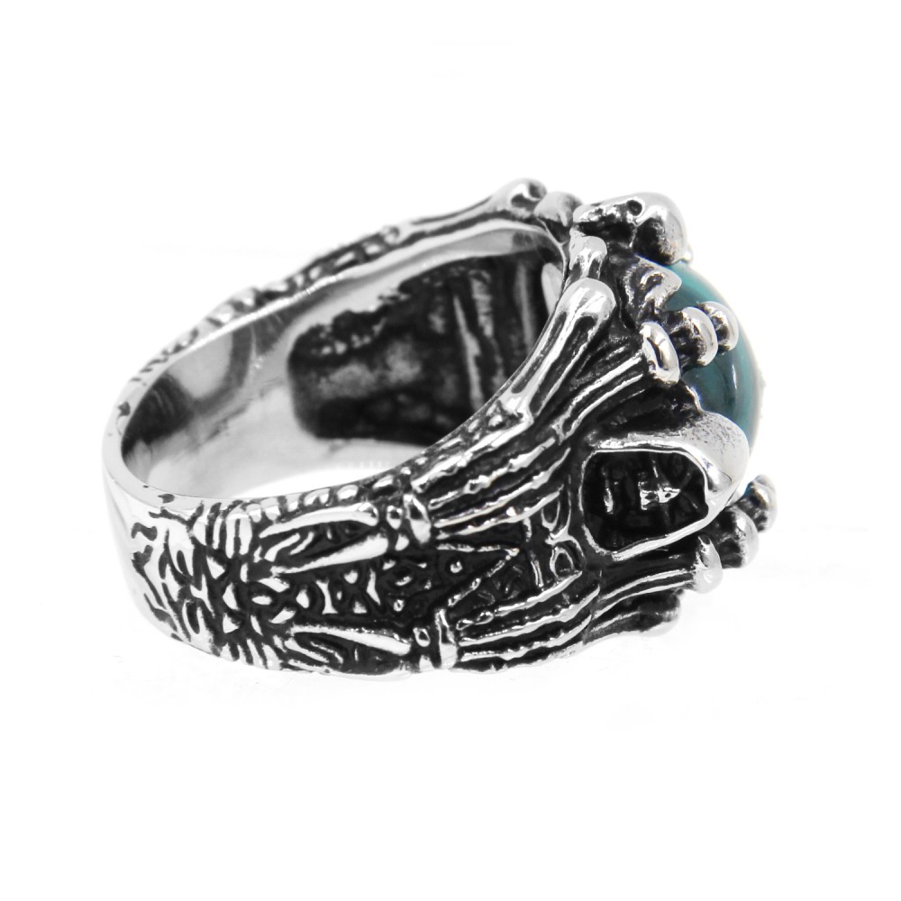 A-536 Ring the Reaper and Blue Zircon Stone