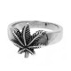 A-568 Ring Marijuana leaf