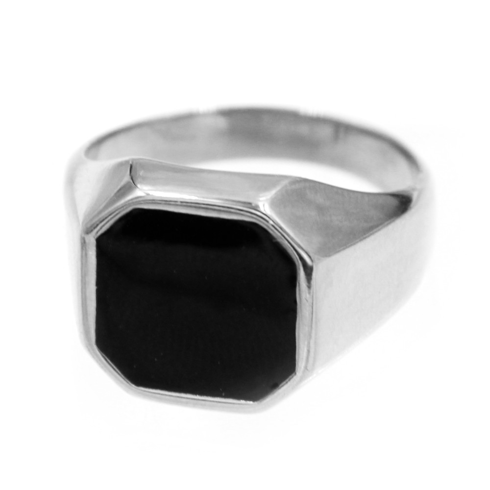 A-614 Ring with Black Stone