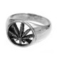A-616 Ring with Cannabis leaves