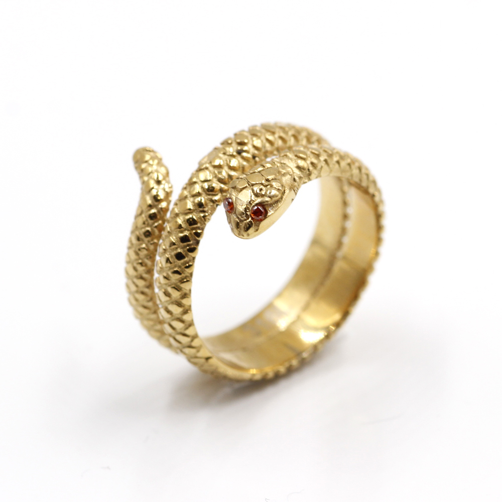 Snake Ring gold gothic