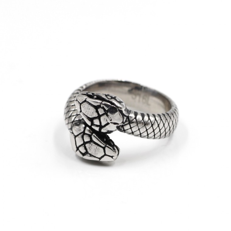 Gothic Double-Headed Serpent Ring A-461 Gothic Double-Headed Serpent Ring A-461